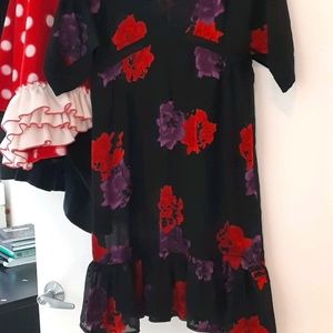 Sheer floral dress